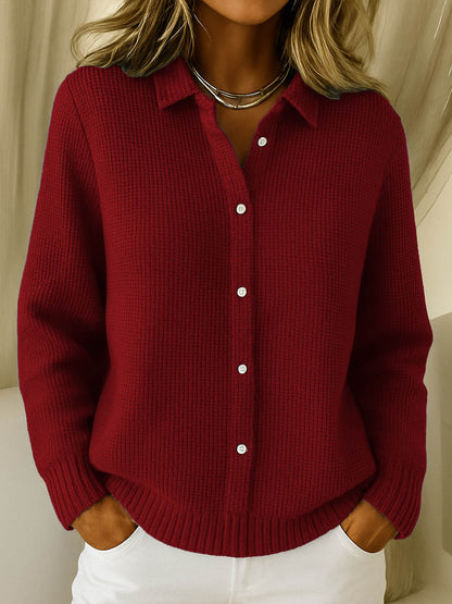 Amari | Open Front Waffle Knit Cardigan