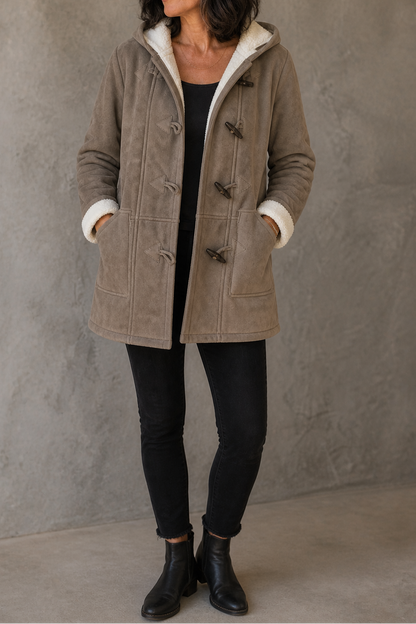 Aurelia | Sherpa Lined Toggle Duffle Coat