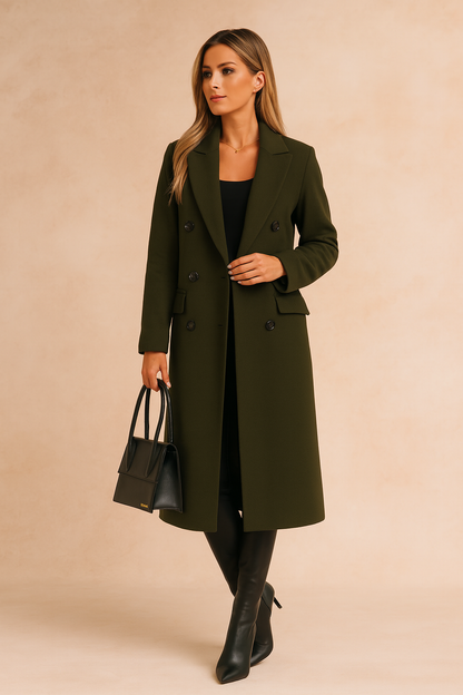Kendal | Double Breasted Tailored Long Coat
